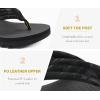 imageCOFACE Womens Arch Support Flip Flops Yoga Mat Comfortable Thick Cushion Walking Thong Sandals Lightweight Slip On Summer Beach SlippersBlack