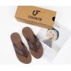 imageCOFACE Womens Arch Support Flip Flops Yoga Mat Comfortable Thick Cushion Walking Thong Sandals Lightweight Slip On Summer Beach SlippersBrown