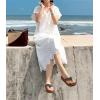 imageCOFACE Womens Arch Support Flip Flops Yoga Mat Comfortable Thick Cushion Walking Thong Sandals Lightweight Slip On Summer Beach SlippersBrown