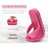 imageCOFACE Womens Arch Support Flip Flops Yoga Mat Comfortable Thick Cushion Walking Thong Sandals Lightweight Slip On Summer Beach SlippersHot Pink