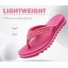 imageCOFACE Womens Arch Support Flip Flops Yoga Mat Comfortable Thick Cushion Walking Thong Sandals Lightweight Slip On Summer Beach SlippersHot Pink
