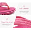 imageCOFACE Womens Arch Support Flip Flops Yoga Mat Comfortable Thick Cushion Walking Thong Sandals Lightweight Slip On Summer Beach SlippersHot Pink