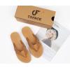 imageCOFACE Womens Arch Support Flip Flops Yoga Mat Comfortable Thick Cushion Walking Thong Sandals Lightweight Slip On Summer Beach SlippersKhaki