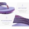imageCOFACE Womens Arch Support Flip Flops Yoga Mat Comfortable Thick Cushion Walking Thong Sandals Lightweight Slip On Summer Beach SlippersPurple