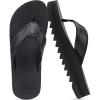 imageCOFACE Mens Arch Support Flip Flops Yoga Mat Comfortable Thick Cushion Recovery Walking Thong Sandals Lightweight Slip On Summer Beach SlippersBlack