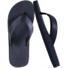 imageCOFACE Mens Flip Flops Comfortable Yoga Mat Cushion Thong Sandals with Arch Support Casual Summer Beach Slides For Man Size 715Dark Blue