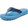 imageCOFACE Womens Arch Support Flip Flops Yoga Mat Comfortable Thick Cushion Walking Thong Sandals Lightweight Slip On Summer Beach SlippersBlue