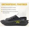 imageCOFACE Mens Orthotic Clogs Orthopedic Mules for Men Recovery Sandals Man Plantar Fasciitis Summer Casual Size 715Black