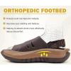 imageCOFACE Mens Orthotic Clogs Orthopedic Mules for Men Recovery Sandals Man Plantar Fasciitis Summer Casual Size 715BrownKhaki