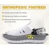 imageCOFACE Mens Orthotic Clogs Orthopedic Mules for Men Recovery Sandals Man Plantar Fasciitis Summer Casual Size 715WhiteBlack