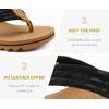 imageCOFACE Womens Arch Support Flip Flops Yoga Mat Comfortable Thick Cushion Walking Thong Sandals Lightweight Slip On Summer Beach SlippersBlack Khakiv