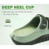 imageCOFACE Mens Recovery Sandals Orthopedic Walking Slides for Men Adjustable Thick Cushioned Orthotic Man Plantar Fasciitis Comfort Casual Outdoor Size 715Dark GreenLight Green