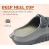 imageCOFACE Mens Recovery Sandals Orthopedic Walking Slides for Men Adjustable Thick Cushioned Orthotic Man Plantar Fasciitis Comfort Casual Outdoor Size 715Dark GreyLight Grey