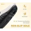 imageCOFACE Mens Recovery Sandals Orthopedic Walking Slides for Men Adjustable Thick Cushioned Orthotic Man Plantar Fasciitis Comfort Casual Outdoor Size 715WhiteBlack