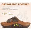 imageCOFACE Mens Recovery Sandals Orthopedic Walking Slides for Men Adjustable Thick Cushioned Orthotic Man Plantar Fasciitis Comfort Casual Outdoor Size 715KhakiBrown
