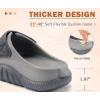 imageCOFACE Mens Recovery Sandals Orthopedic Walking Slides for Men Adjustable Thick Cushioned Orthotic Man Plantar Fasciitis Comfort Casual Outdoor Size 715Dark GreyLight Grey