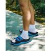 imageCOFACE Mens Recovery Sandals Orthopedic Walking Slides for Men Adjustable Thick Cushioned Orthotic Man Plantar Fasciitis Comfort Casual Outdoor Size 715Dark BlueLight Blue