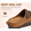 imageCOFACE Mens Recovery Sandals Orthopedic Walking Slides for Men Adjustable Thick Cushioned Orthotic Man Plantar Fasciitis Comfort Casual Outdoor Size 715KhakiBrown