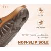 imageCOFACE Mens Recovery Sandals Orthopedic Walking Slides for Men Adjustable Thick Cushioned Orthotic Man Plantar Fasciitis Comfort Casual Outdoor Size 715KhakiBrown