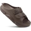 imageCOFACE Mens Recovery Sandals Orthopedic Walking Slides for Men Adjustable Thick Cushioned Orthotic Man Plantar Fasciitis Comfort Casual Outdoor Size 715Brown