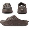 imageCOFACE Mens Recovery Sandals Orthopedic Walking Slides for Men Adjustable Thick Cushioned Orthotic Man Plantar Fasciitis Comfort Casual Outdoor Size 715Brown