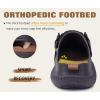 imageCOFACE Mens Recovery Clogs Comfortable Walking Thick Cushion Sandals Sport Casual Orthopedic Mules with Plantar Fasciitis Arch SupportBrown Khaki