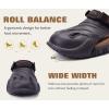 imageCOFACE Mens Recovery Clogs Comfortable Walking Thick Cushion Sandals Sport Casual Orthopedic Mules with Plantar Fasciitis Arch SupportBrown Khaki