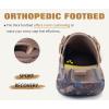 imageCOFACE Mens Recovery Clogs Comfortable Walking Thick Cushion Sandals Sport Casual Orthopedic Mules with Plantar Fasciitis Arch SupportCamo Beige Brown