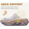 imageCOFACE Mens Recovery Clogs Comfortable Walking Thick Cushion Sandals Sport Casual Orthopedic Mules with Plantar Fasciitis Arch SupportCamo Beige Brown