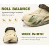 imageCOFACE Mens Recovery Clogs Comfortable Walking Thick Cushion Sandals Sport Casual Orthopedic Mules with Plantar Fasciitis Arch SupportCamo Beige Green V