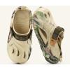 imageCOFACE Mens Recovery Clogs Comfortable Walking Thick Cushion Sandals Sport Casual Orthopedic Mules with Plantar Fasciitis Arch SupportCamo Beige Green V
