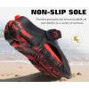 imageCOFACE Mens Recovery Clogs Comfortable Walking Thick Cushion Sandals Sport Casual Orthopedic Mules with Plantar Fasciitis Arch SupportCamo Black Red