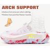 imageCOFACE Mens Recovery Clogs Comfortable Walking Thick Cushion Sandals Sport Casual Orthopedic Mules with Plantar Fasciitis Arch SupportCamo White Red