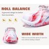 imageCOFACE Mens Recovery Clogs Comfortable Walking Thick Cushion Sandals Sport Casual Orthopedic Mules with Plantar Fasciitis Arch SupportCamo White Red