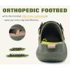 imageCOFACE Mens Recovery Clogs Comfortable Walking Thick Cushion Sandals Sport Casual Orthopedic Mules with Plantar Fasciitis Arch SupportGreen Beige