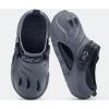imageCOFACE Mens Recovery Clogs Comfortable Walking Thick Cushion Sandals Sport Casual Orthopedic Mules with Plantar Fasciitis Arch SupportGrey Black