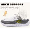 imageCOFACE Mens Recovery Clogs Comfortable Walking Thick Cushion Sandals Sport Casual Orthopedic Mules with Plantar Fasciitis Arch SupportWhite Black
