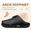 imageCOFACE Womens Memory Foam Cushion Slippers Warm Cozy Fuzzy Faux Fur Winter House Shoes Moccasin Indoor Outdoor With Arch Support Rubber SoleBlack