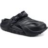 imageCOFACE Mens Recovery Clogs Comfortable Walking Thick Cushion Sandals Sport Casual Orthopedic Mules with Plantar Fasciitis Arch SupportBlack