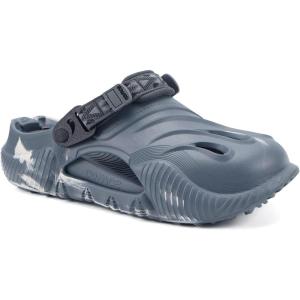 imageCOFACE Mens Recovery Clogs Comfortable Walking Thick Cushion Sandals Sport Casual Orthopedic Mules with Plantar Fasciitis Arch SupportCamo Grey White