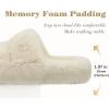 imageCOFACE Womens Fuzzy Slippers Memory Foam Open Toe Slip On House Shoes Size 511Beige