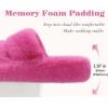 imageCOFACE Womens Fuzzy Slippers Memory Foam Open Toe Slip On House Shoes Size 511Rose