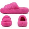 imageCOFACE Womens Fuzzy Slippers Memory Foam Open Toe Slip On House Shoes Size 511Rose