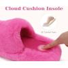 imageCOFACE Womens Fuzzy Slippers Memory Foam Open Toe Slip On House Shoes Size 511Rose