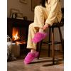 imageCOFACE Womens Fuzzy Slippers Memory Foam Open Toe Slip On House Shoes Size 511Rose