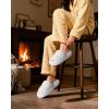 imageCOFACE Womens Fuzzy Slippers Memory Foam Open Toe Slip On House Shoes Size 511White