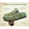 image:imageCOFACE Clogs for Women Casual Mules Womens Sandals Comfortable Slip On Size 612Green