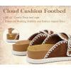 image:imageCOFACE Clogs for Women Casual Mules Womens Sandals Comfortable Slip On Size 612KhakiWhite