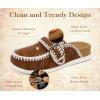 image:imageCOFACE Clogs for Women Casual Mules Womens Sandals Comfortable Slip On Size 612KhakiWhite