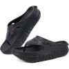 image:imageCOFACE Men Orthopedic Footbed Flip Flops Fabric Toe Post Beach Sandals Size 715Black